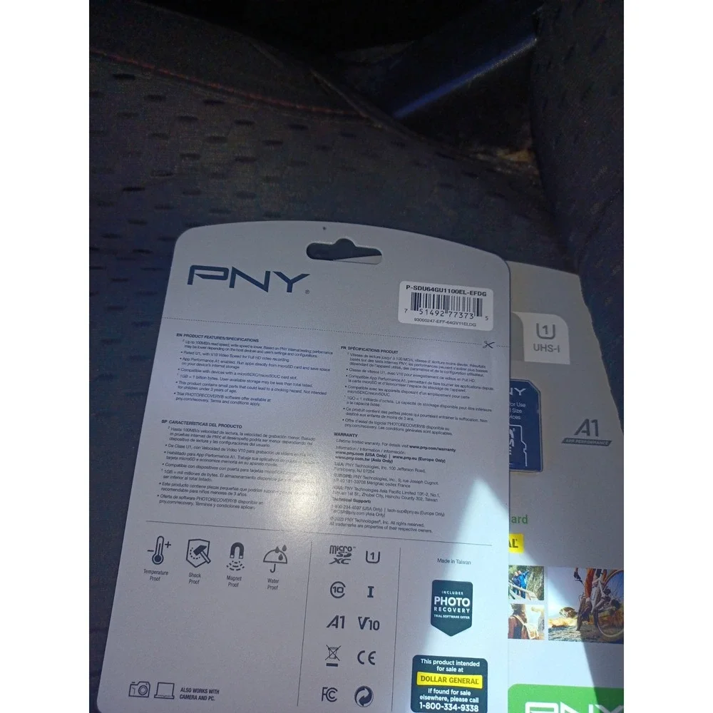 2PNY 64GB Elite Class 10 U1 microSDXC Flash Memory Card - 100MB/s, Class 10, U1,